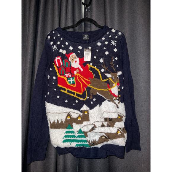 Ugly Christmas Sweater Sweaters - Ugly Christmas Sweater Xmas Size Large NWT